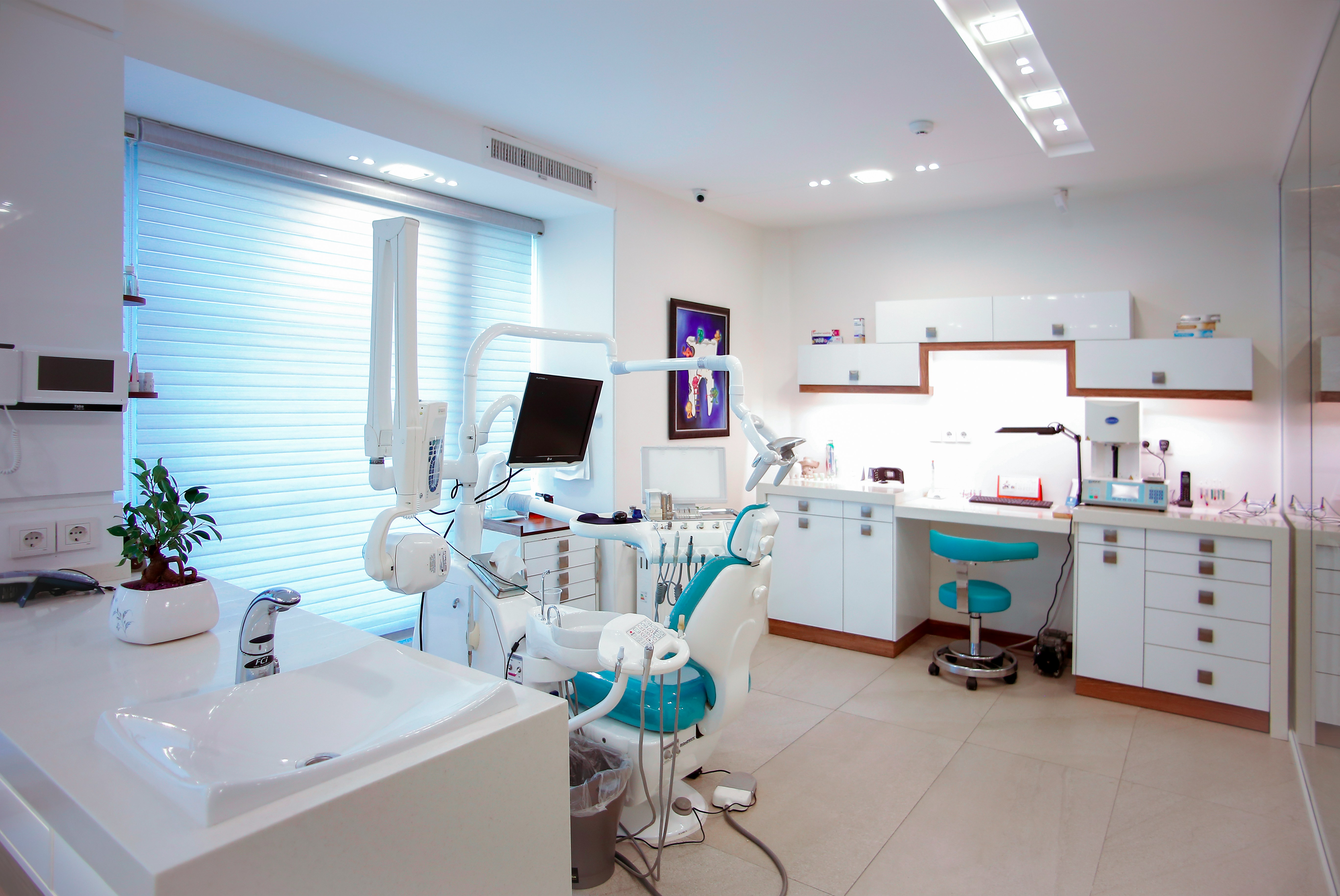 Modern dental treatment room interior